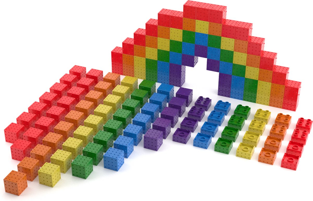 Smartek - Regenboog (78 magnetische bouwstenen)