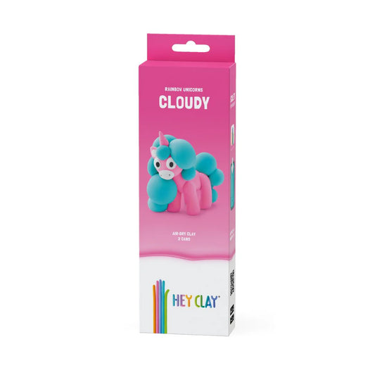Hey Clay - Rainbow Unicorns Cloudy (3 potjes)
