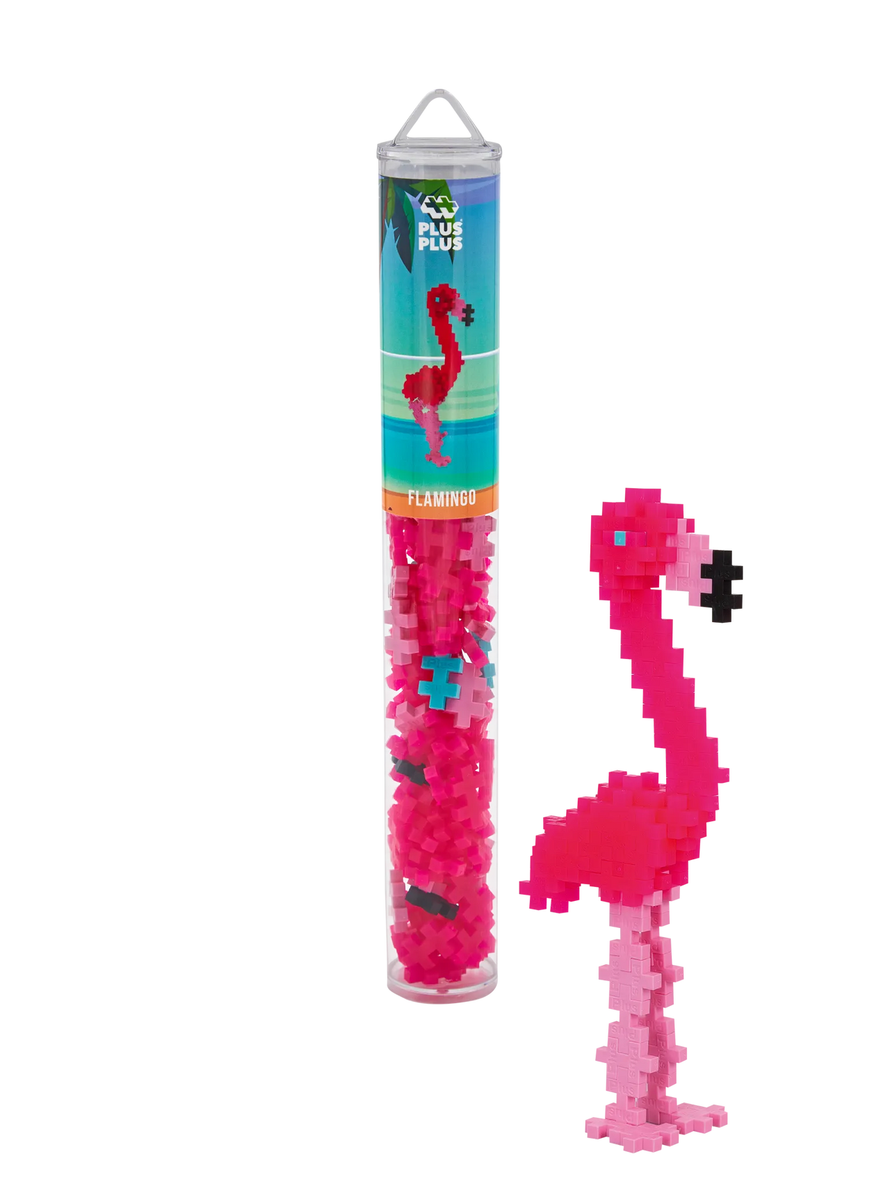 Plus Plus - Tube 100 stuks | Flamingo (4242)
