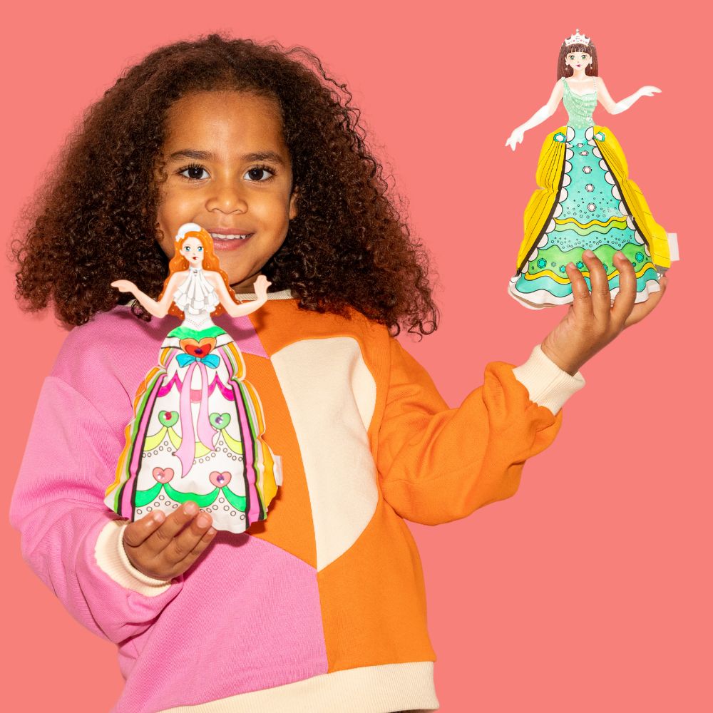 ARA Creative - Opblaasbare kleurplaat | Prinsessen