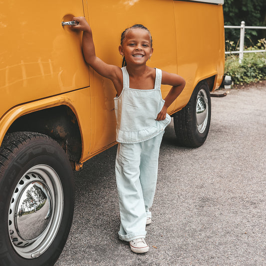 Your Wishes - Chambray | Ruffle Singlet