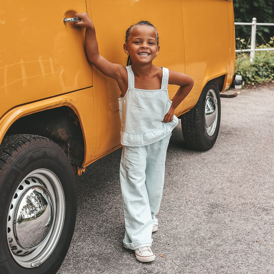 Your Wishes - Chambray | Ruffle Pants