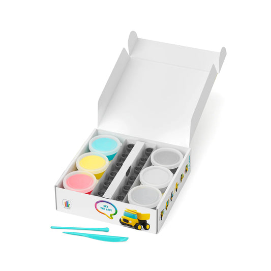 Hey Clay - Construction Set (12 potjes)