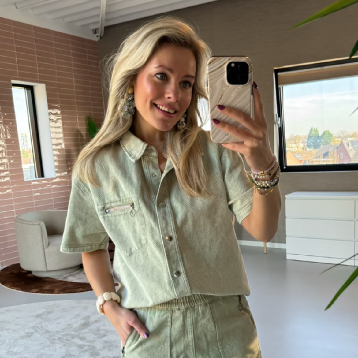Sweet Jewellery - Blouse Jazzlynn | Groen