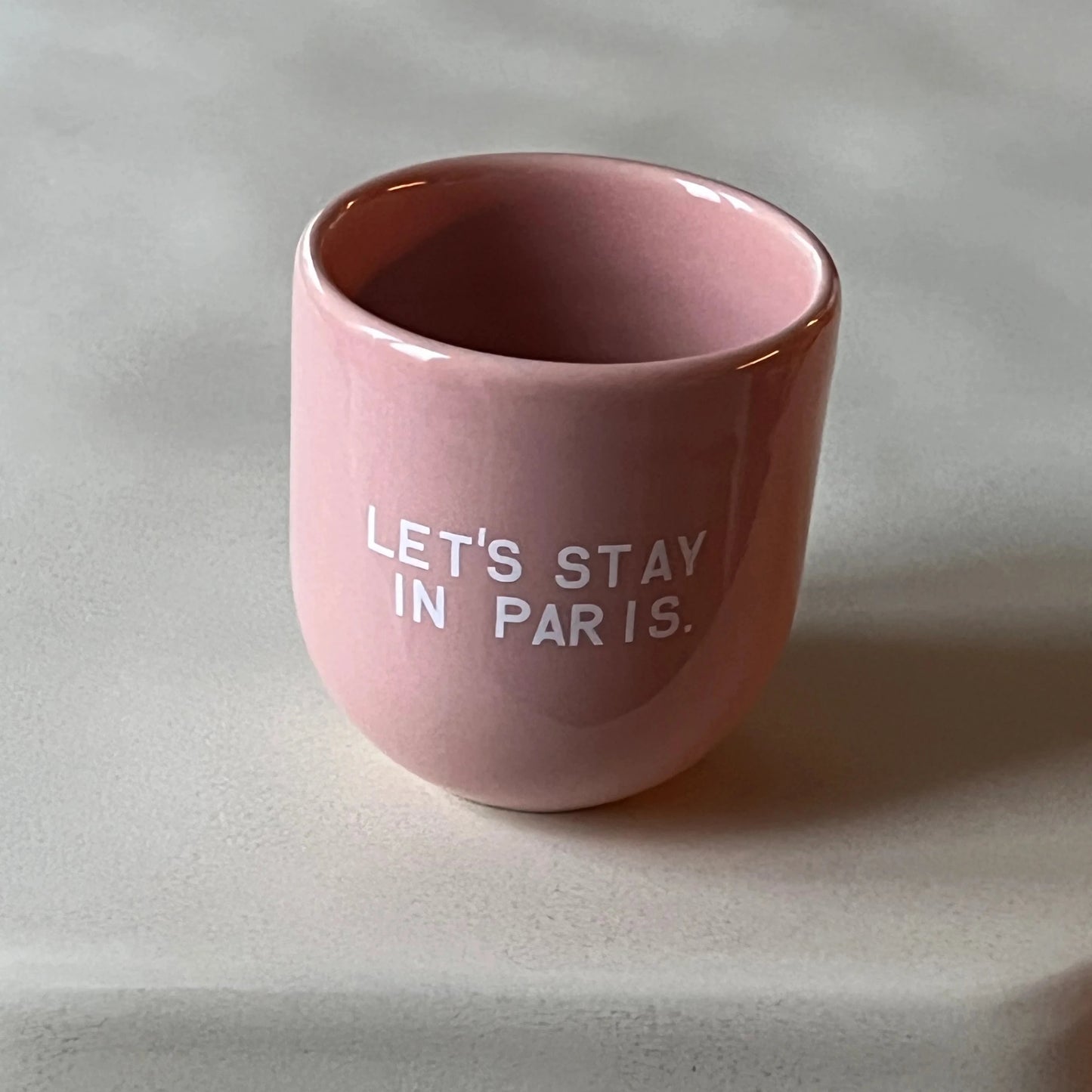 Keramieken beker - Let’s stay in Paris.