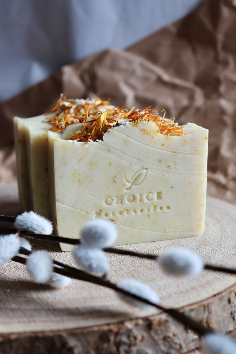 Natuurlijk zeep - Calendula (met kokosmelk, vegan en palmolievrij)