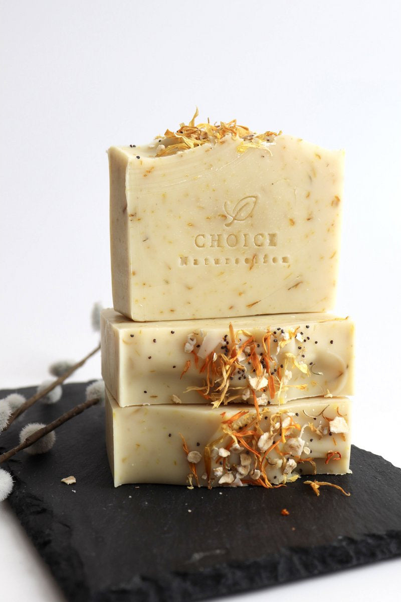 Natuurlijk zeep - Calendula (met kokosmelk, vegan en palmolievrij)