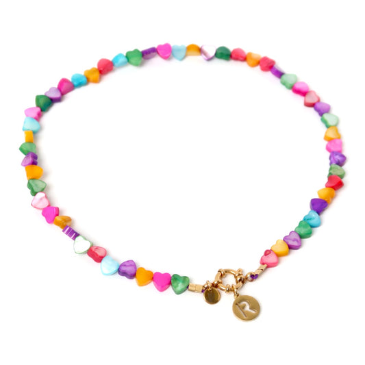 Shelly - Hartjes schelpenketting | Multicolor