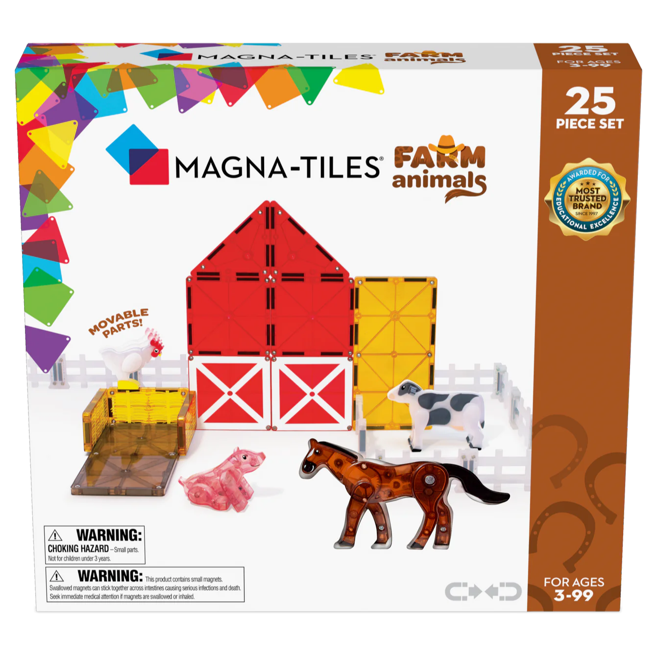 MAGNA-TILES® - Farm Animals (25 stuks)