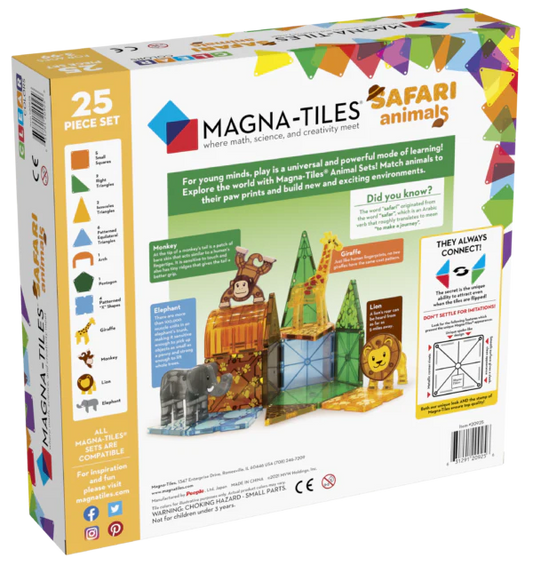 MAGNA-TILES® - Safari Animals (25 stuks)