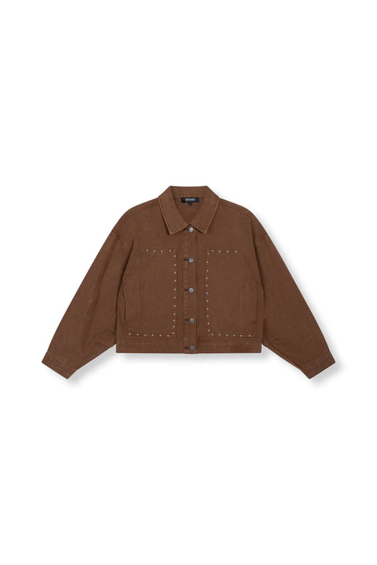 Refined Department - Oversized Brown Denim Jacket | HONNI JACKET