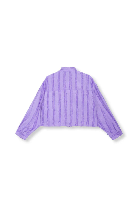 Refined Department - Lilac Oversized Cropped Blouse | SADEN BLOUSE