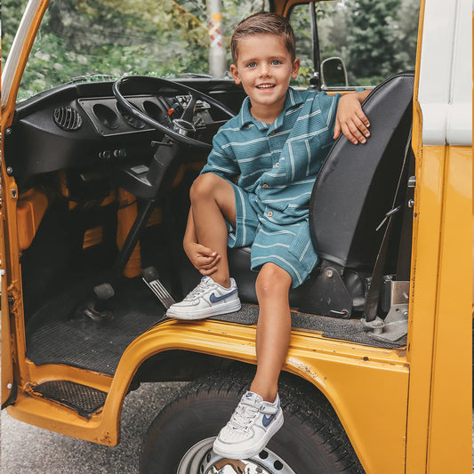 Your Wishes - Pocket Short Structure Stripe | Dragonfly