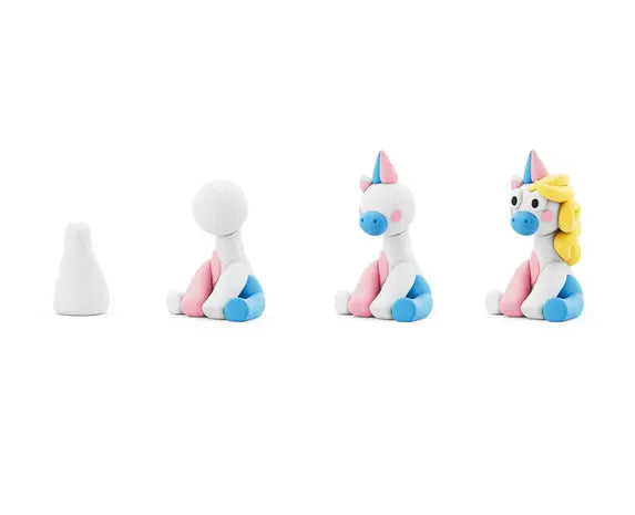 Hey Clay - Rainbow Unicorns Lighty (3 potjes)