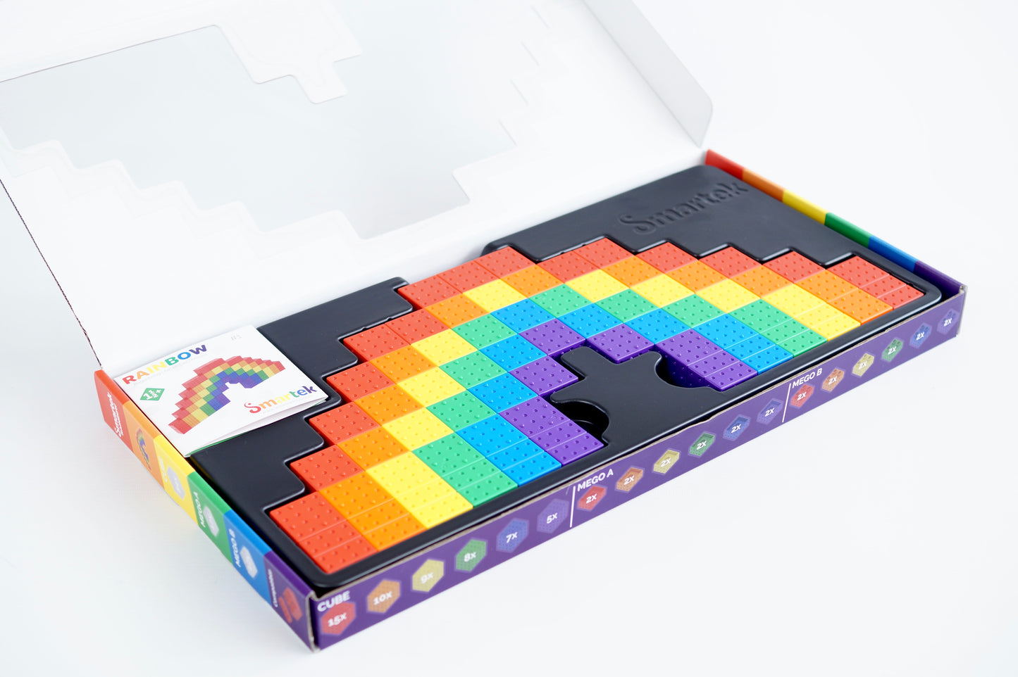 Smartek - Regenboog (78 magnetische bouwstenen)