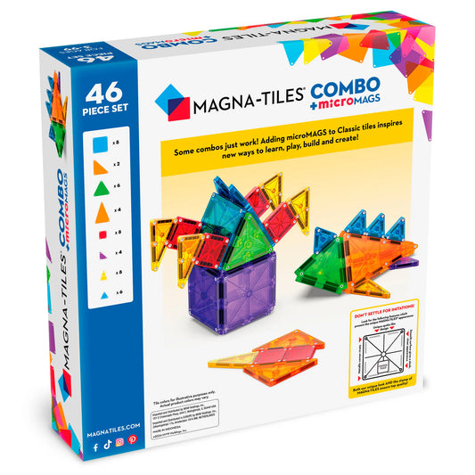 MAGNA-TILES® - Complete set inclusief microMAGS (46 stuks)