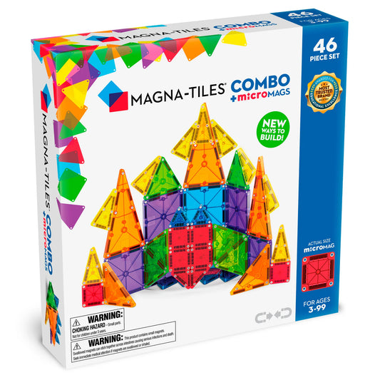 MAGNA-TILES® - Complete set inclusief microMAGS (46 stuks)