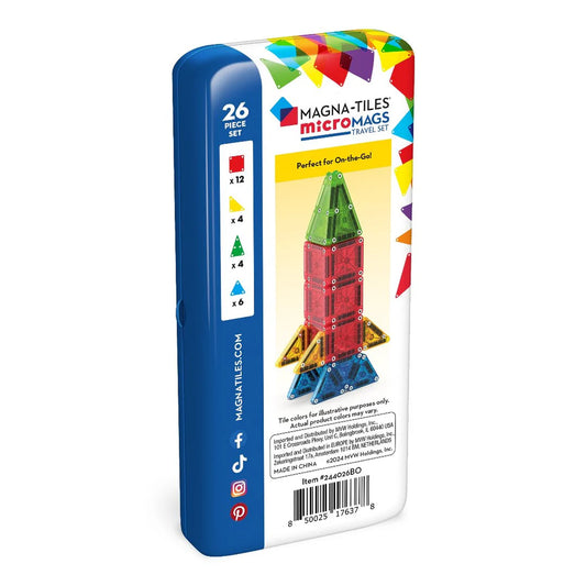 MAGNA-TILES® Micro Mags Travel - Set van 26 stuks