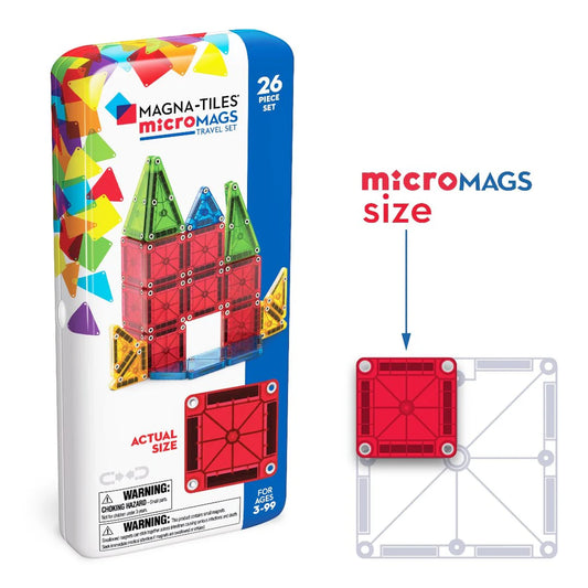 MAGNA-TILES® Micro Mags Travel - Set van 26 stuks