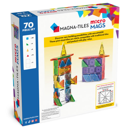 MAGNA-TILES® Micro Mags - Set van 70 stuks