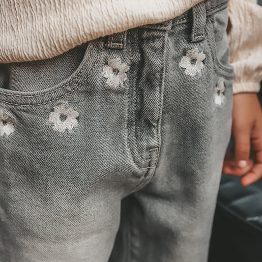 Your Wishes - Stretch Denim | Grey Baggy Jeans