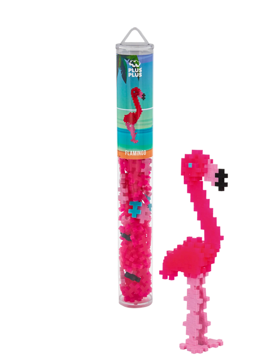 Plus Plus - Tube 100 stuks | Flamingo (4242)