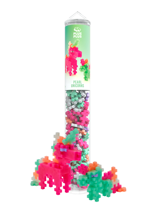 Plus Plus - Tube 100 stuks | Parel Eenhoorn (4374)