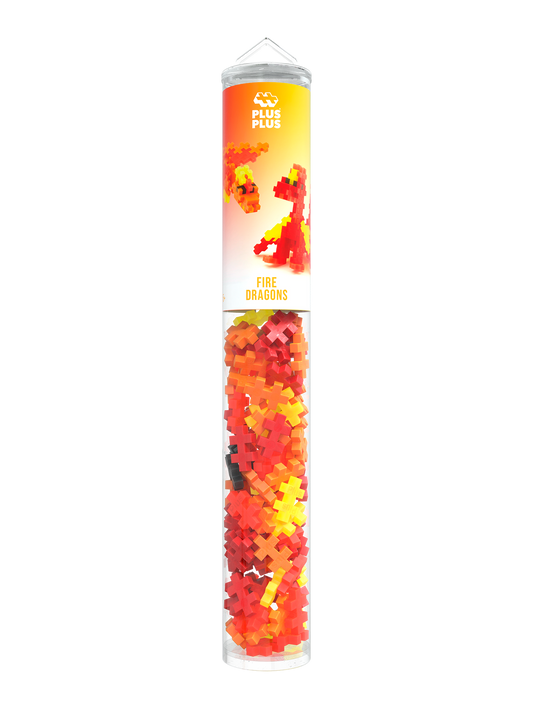 Plus Plus - Tube 100 stuks | Fire Dragon (4375)