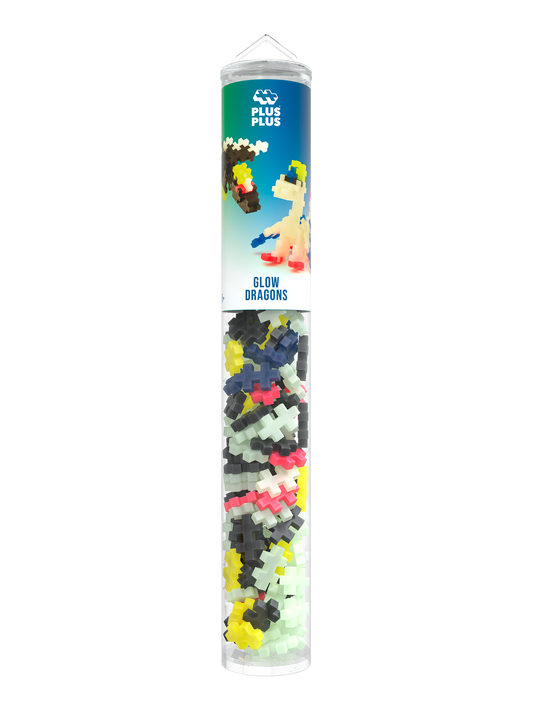 Plus Plus - Tube 100 stuks | Glow Dragon (4377)