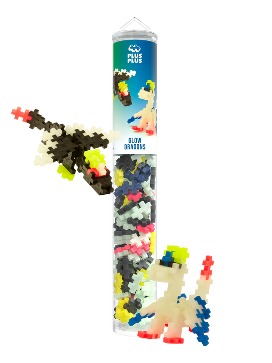Plus Plus - Tube 100 stuks | Glow Dragon (4377)