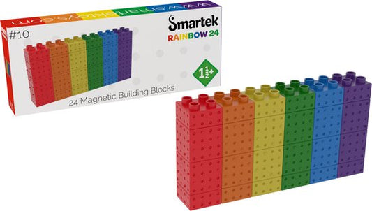 Smartek - Rainbow 24 magnetische bouwstenen