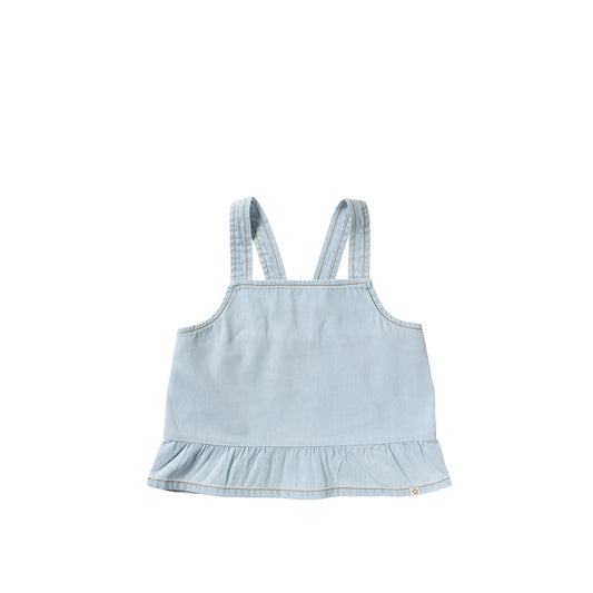 Your Wishes - Chambray | Ruffle Singlet