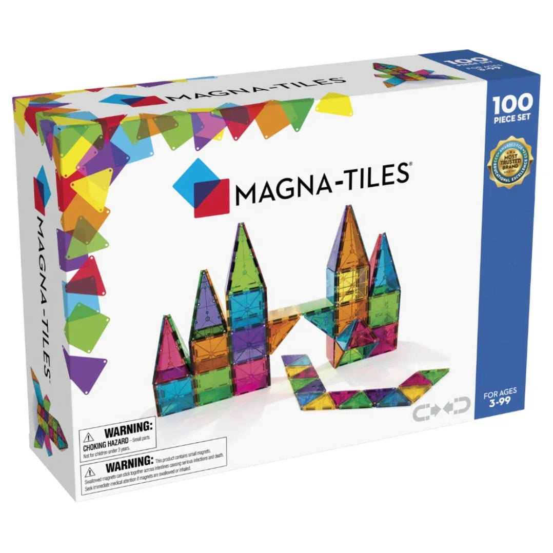 MAGNA-TILES® Clear Colors - Set van 100 stuks