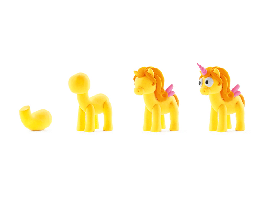 Hey Clay - Rainbow Unicorns Sunny (3 potjes)