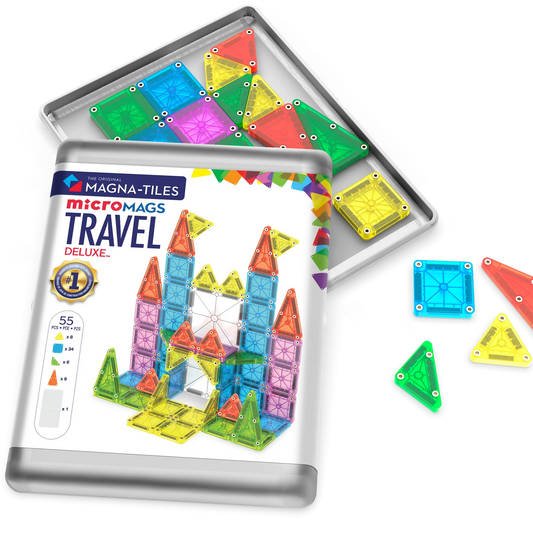 MAGNA-TILES® Micro Mags Travel Deluxe - Set van 55 stuks