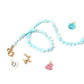 Shelly - Hartjes schelpenketting | Blauw