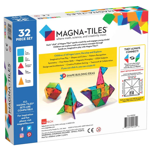 MAGNA-TILES® - Clear color set (32 stuks)