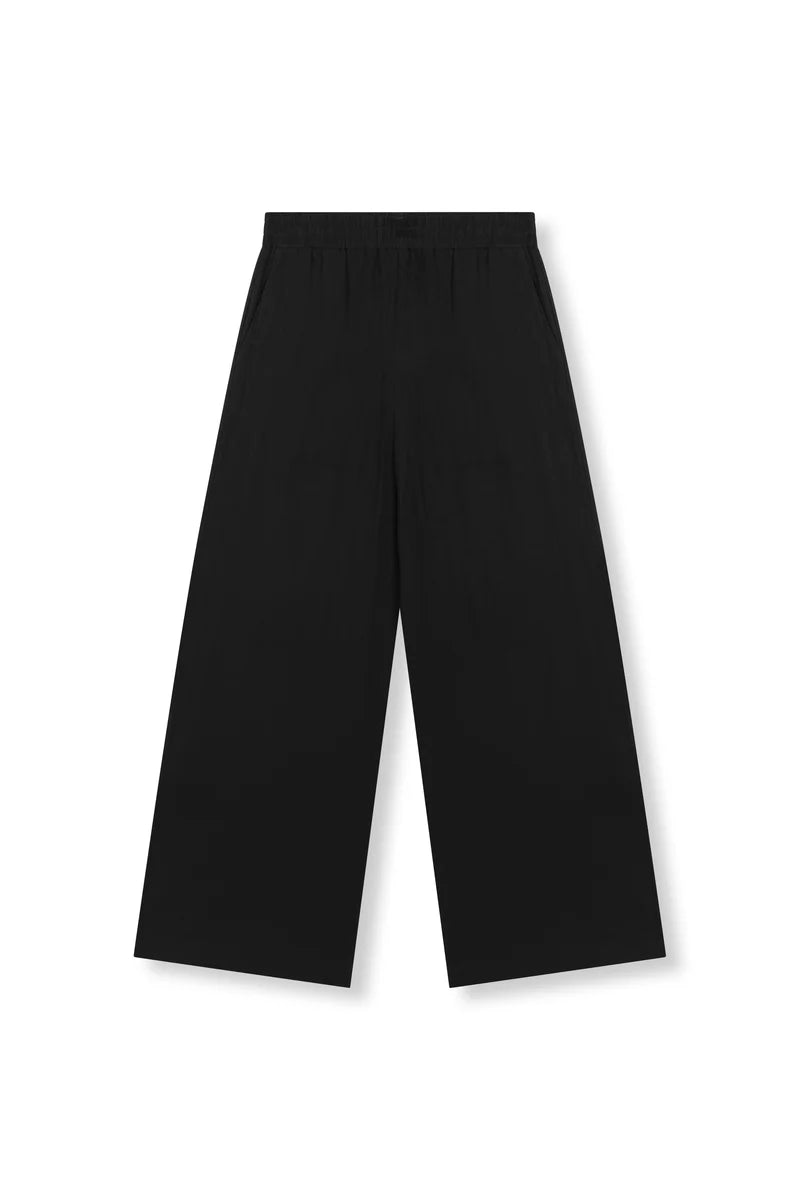 Refined Department - Zwarte Wide Leg broek | PULLA PANTS