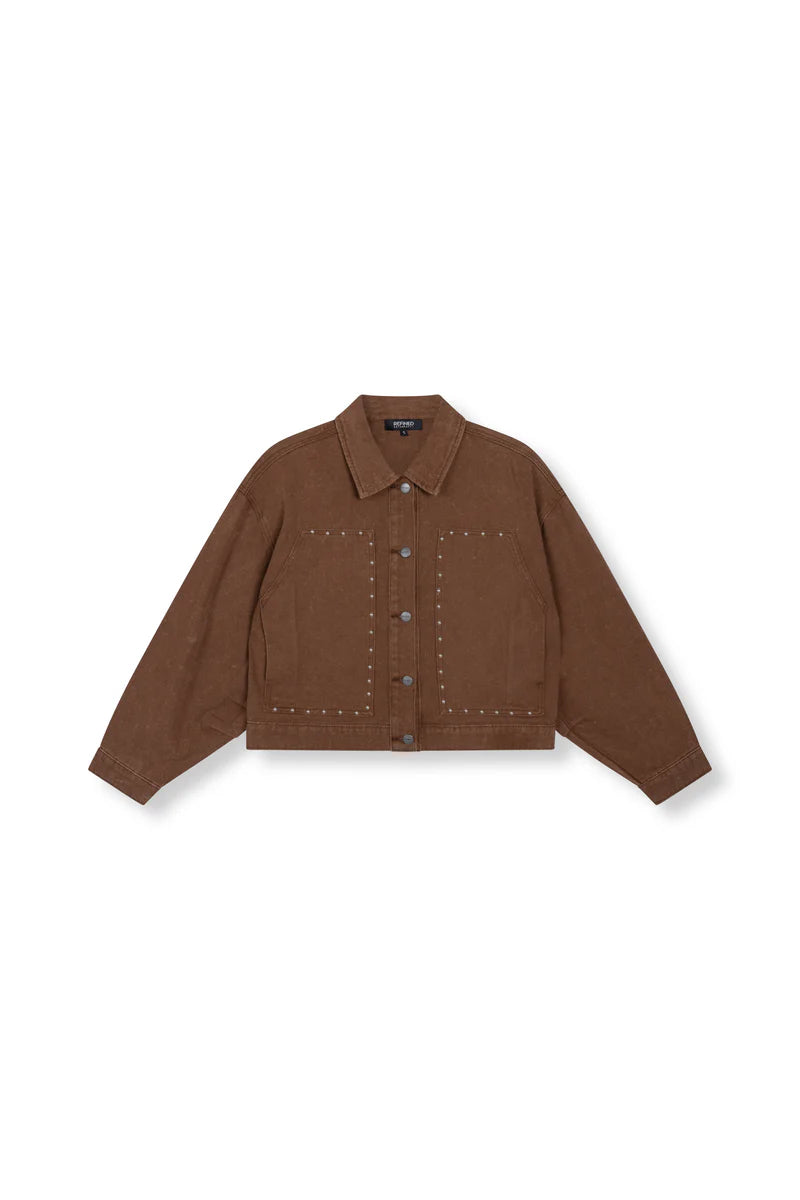 Refined Department - Oversized Brown Denim Jacket | HONNI JACKET