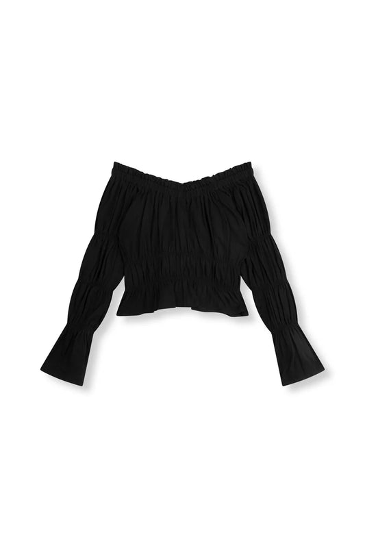 Refined Department - Zwarte Off-Shoulder Top | LAANA TOP