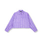 Refined Department - Lilac Oversized Cropped Blouse | SADEN BLOUSE