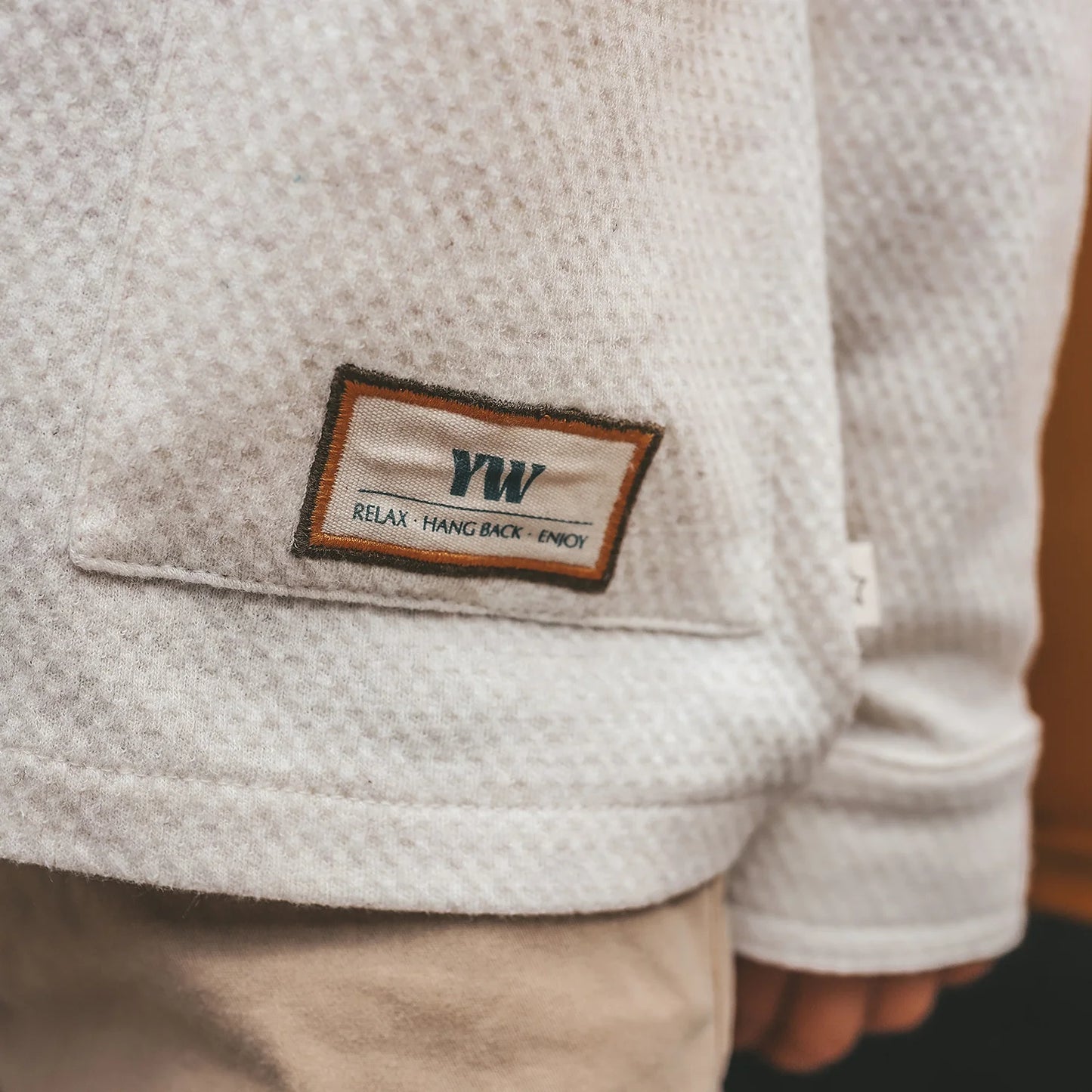 Your Wishes - Melange Overshirt | White Swan