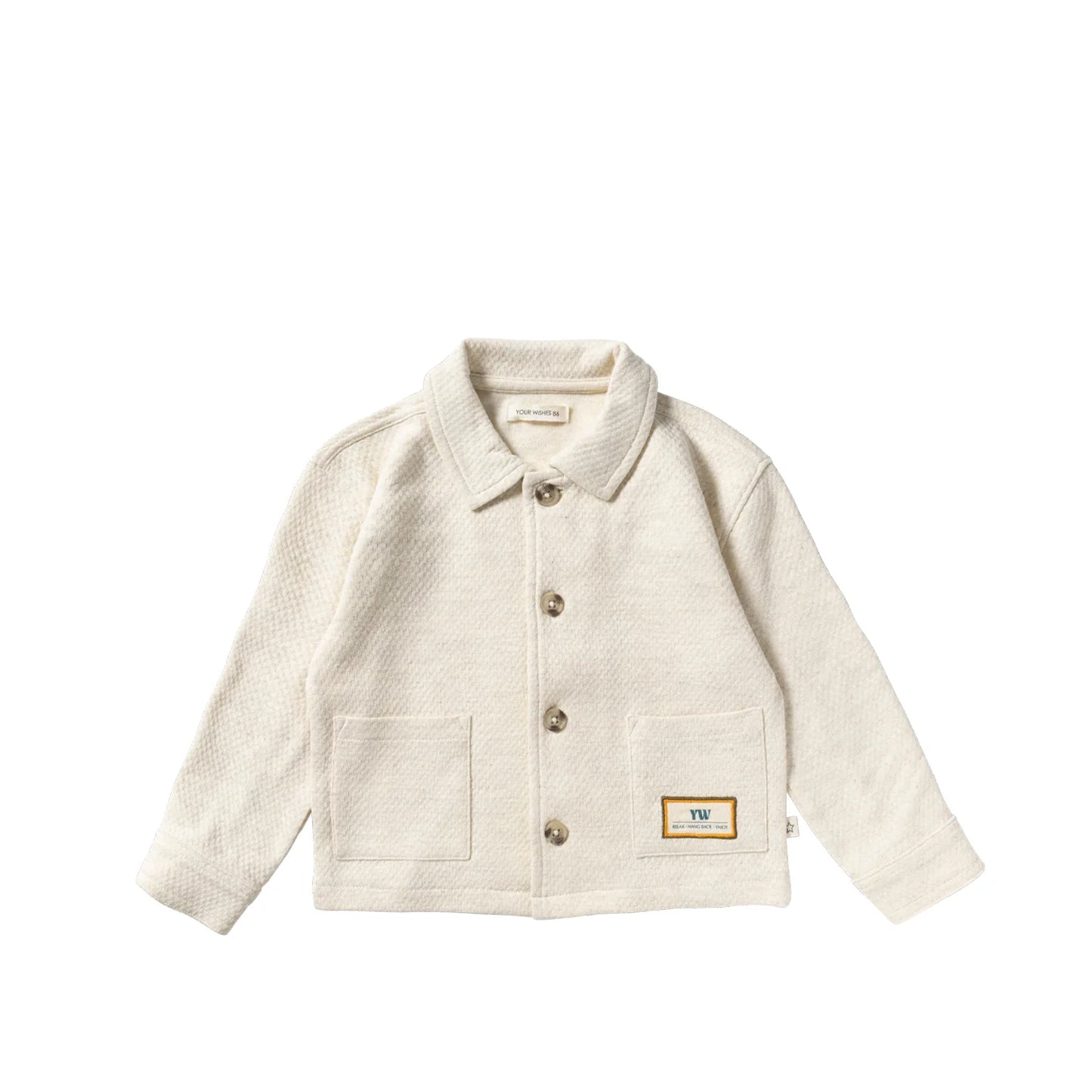 Your Wishes - Melange Overshirt | White Swan