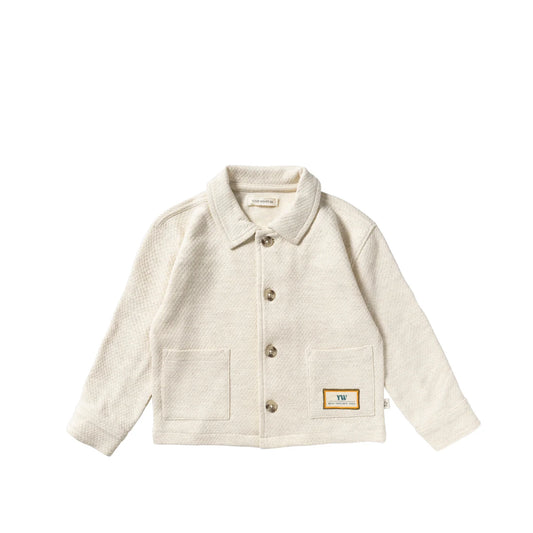Your Wishes - Melange Overshirt | White Swan