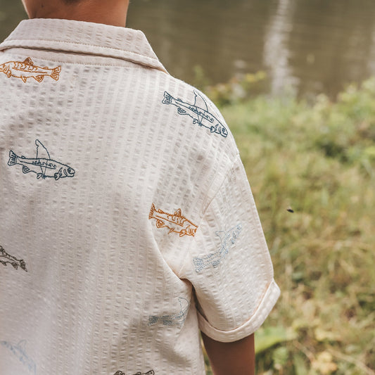 Your Wishes - Loose Shirt Shark Fish | White Swan