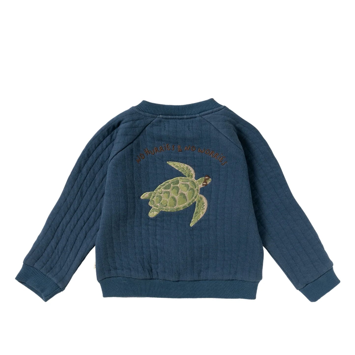 Your Wishes - Turtle Quilted Jacket | Ensign Blue
