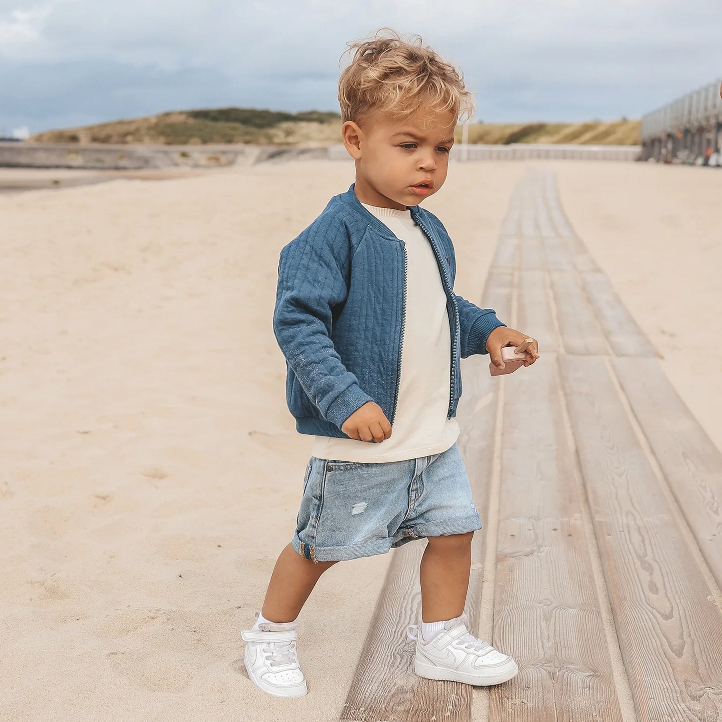 Your Wishes - Turtle Quilted Jacket | Ensign Blue