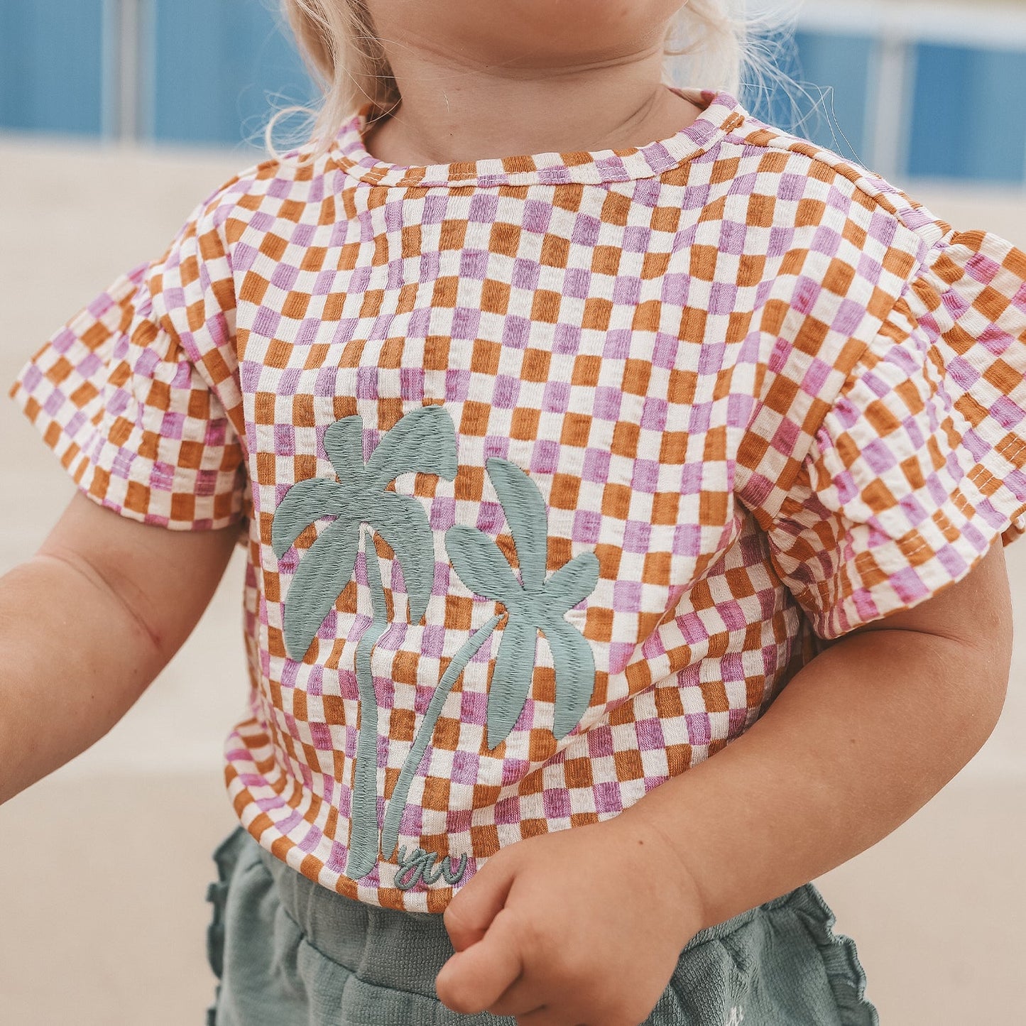 Your Wishes - Ruffle Shirt | Multicolor Mini Check