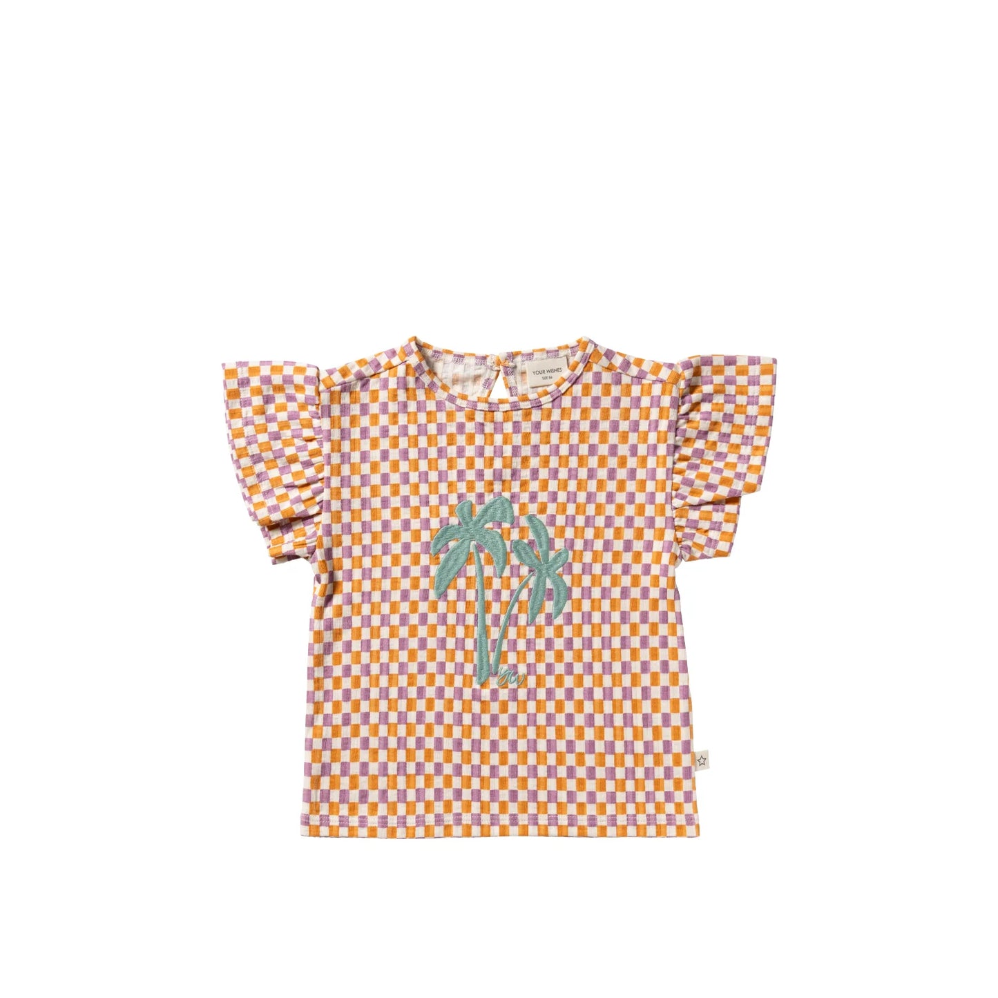 Your Wishes - Ruffle Shirt | Multicolor Mini Check