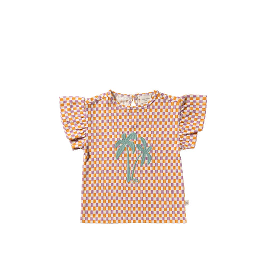 Your Wishes - Ruffle Shirt | Multicolor Mini Check